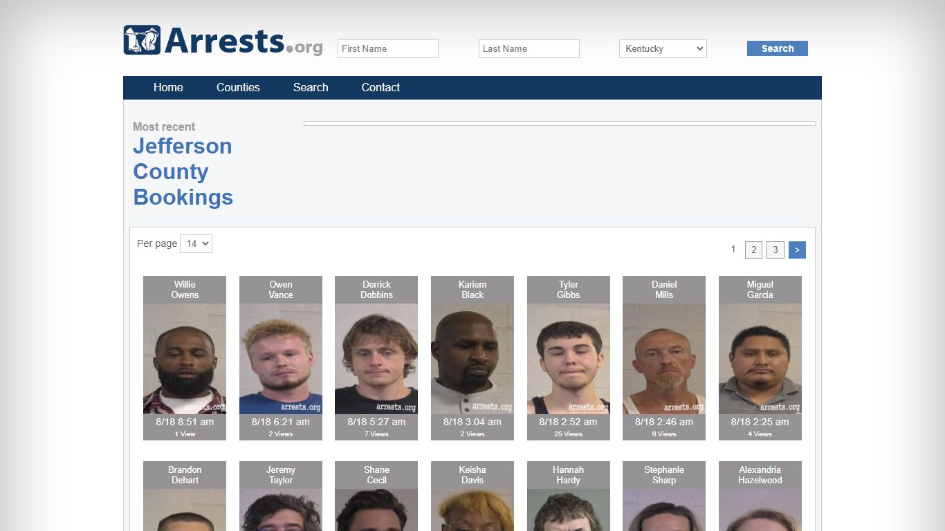 Jefferson County Arrests and Inmate Search